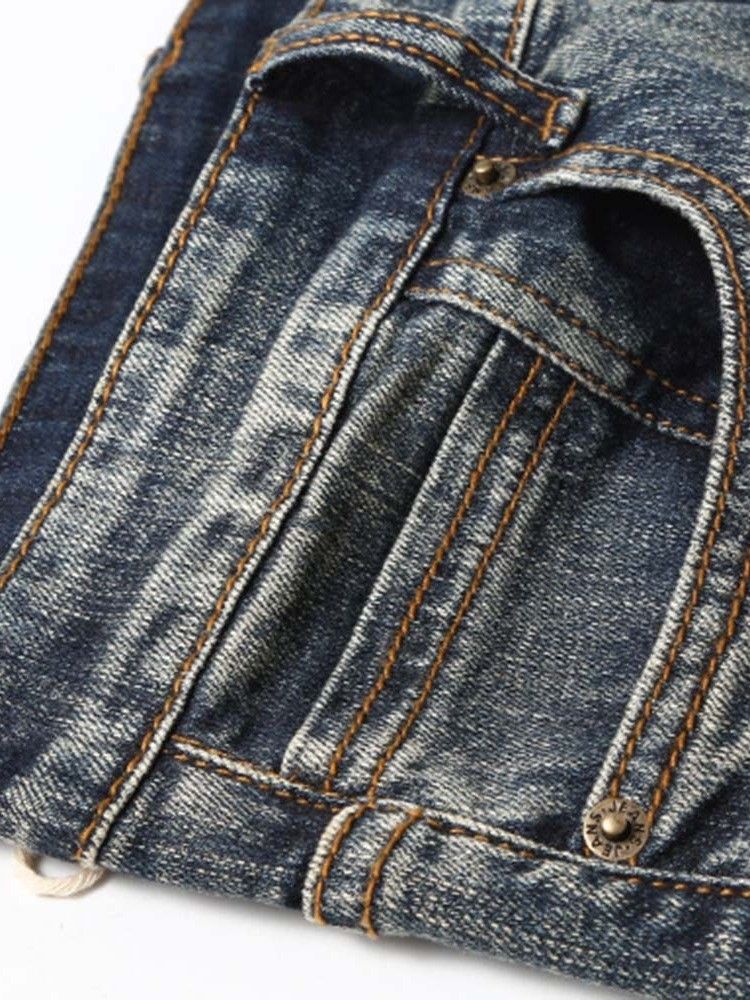 Casual Jeans Til Mænd I Midjen