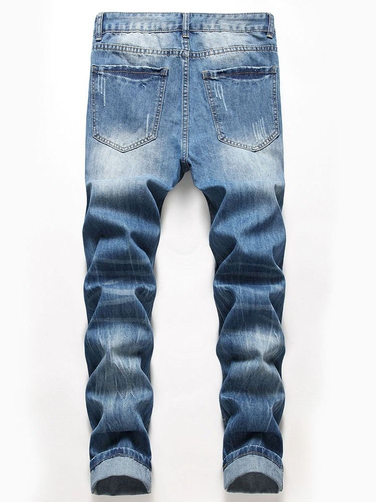 Hole Lynlås Jeans Til Mænd