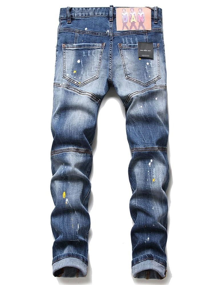 Hul Casual Button Herre Jeans