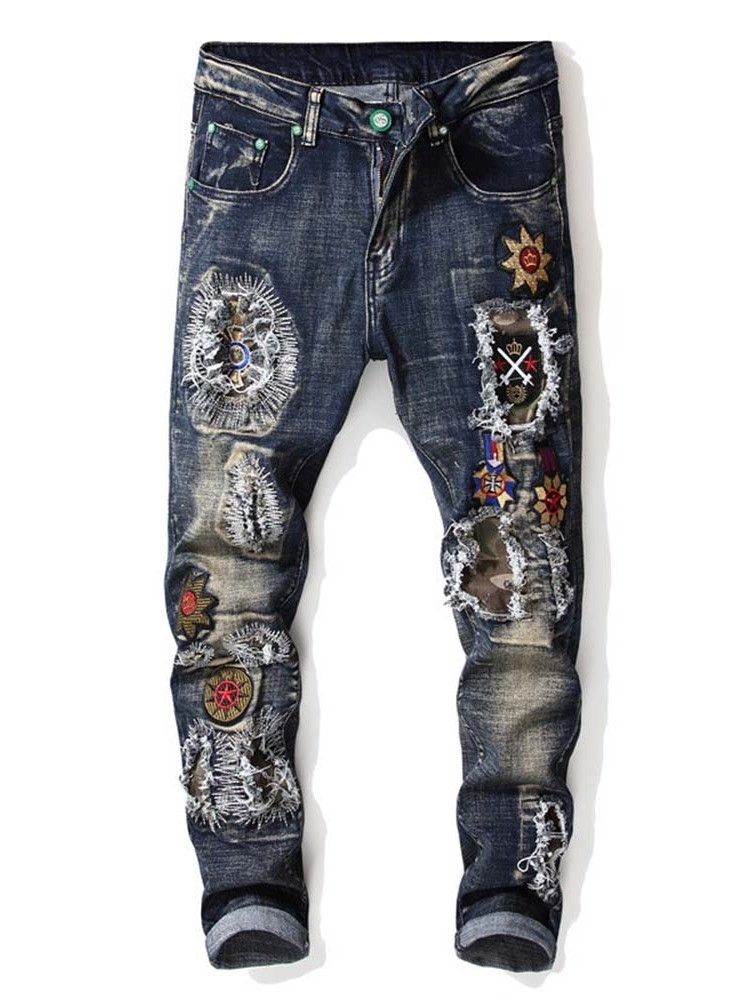 Mænds Midje Vintage Jeans