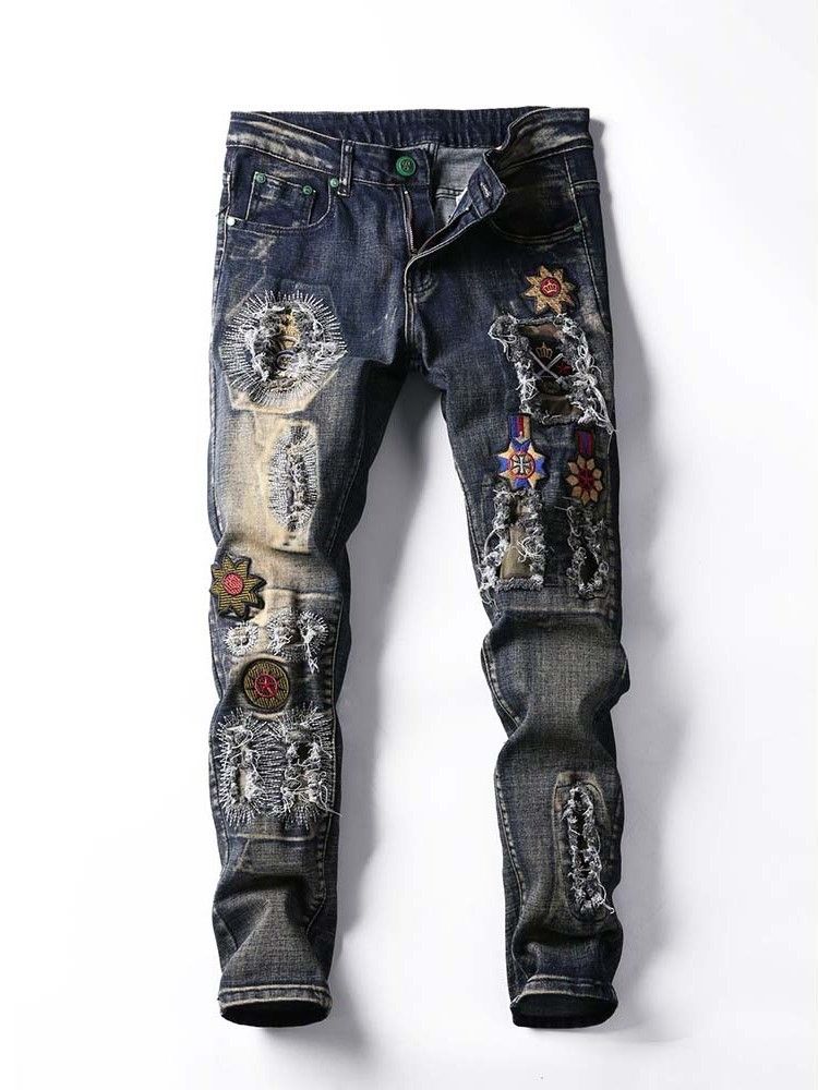 Mænds Midje Vintage Jeans