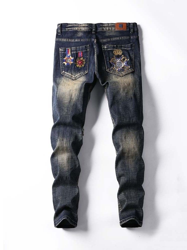 Mænds Midje Vintage Jeans