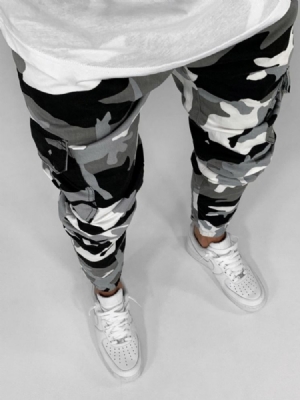 Pencil Pants Camouflage European Men's Jeans