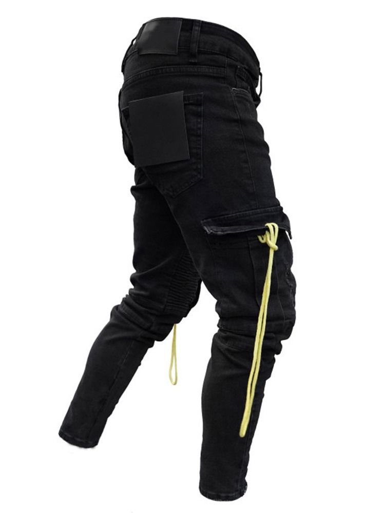 Pencil Pants Hole European Men's Jeans