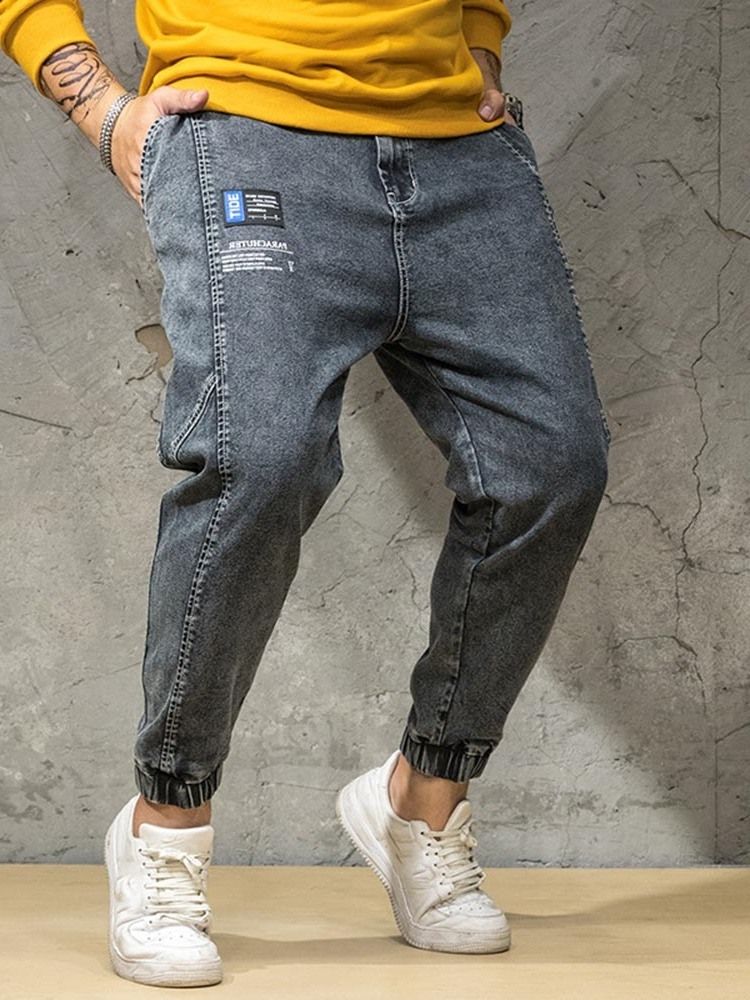 Pocket Japanese Zipper Jeans Til Mænd