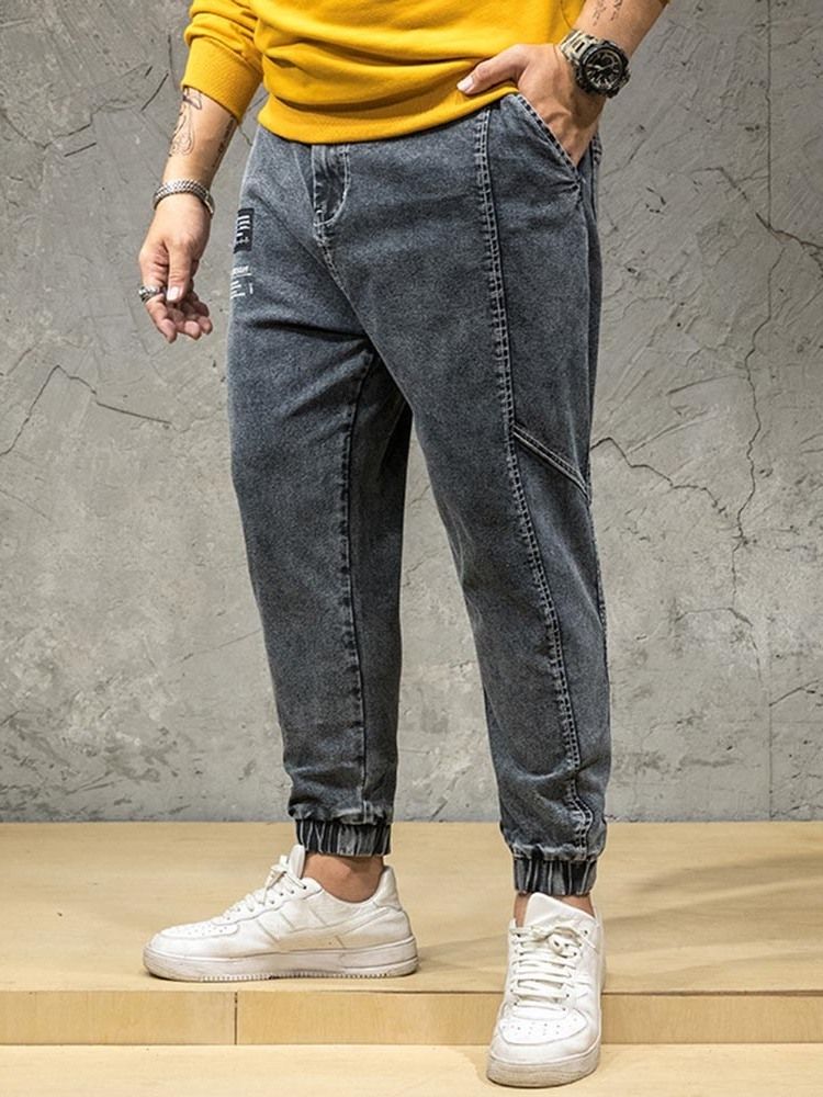 Pocket Japanese Zipper Jeans Til Mænd