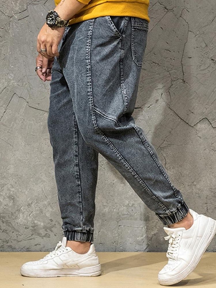 Pocket Japanese Zipper Jeans Til Mænd