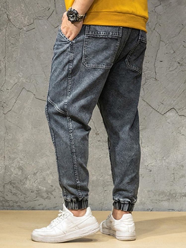 Pocket Japanese Zipper Jeans Til Mænd