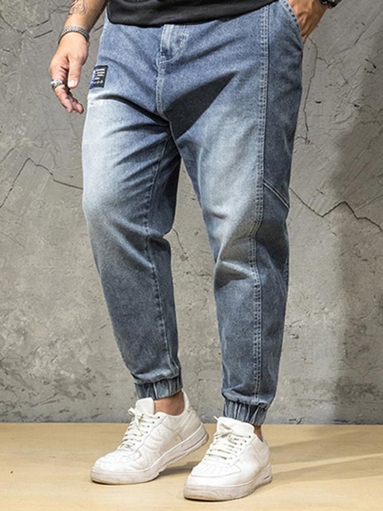 Pocket Japanese Zipper Jeans Til Mænd