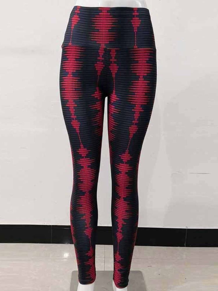 Kvinders Åndbare Print Tripe Yoga Gym Sport Push Up Leggings Yoga Bukser Høj Talje Tiktok Leggings