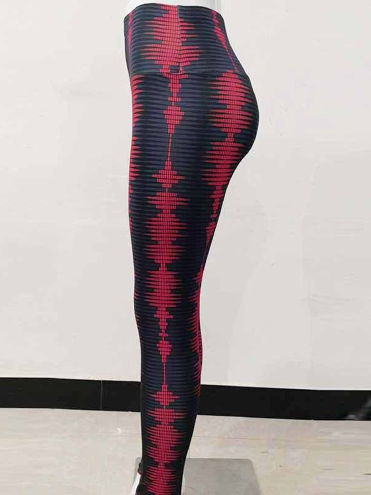 Kvinders Åndbare Print Tripe Yoga Gym Sport Push Up Leggings Yoga Bukser Høj Talje Tiktok Leggings