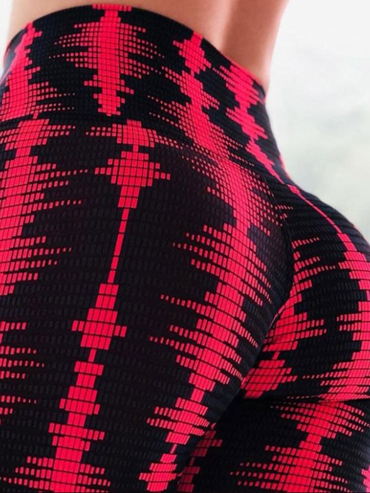 Kvinders Åndbare Print Tripe Yoga Gym Sport Push Up Leggings Yoga Bukser Høj Talje Tiktok Leggings