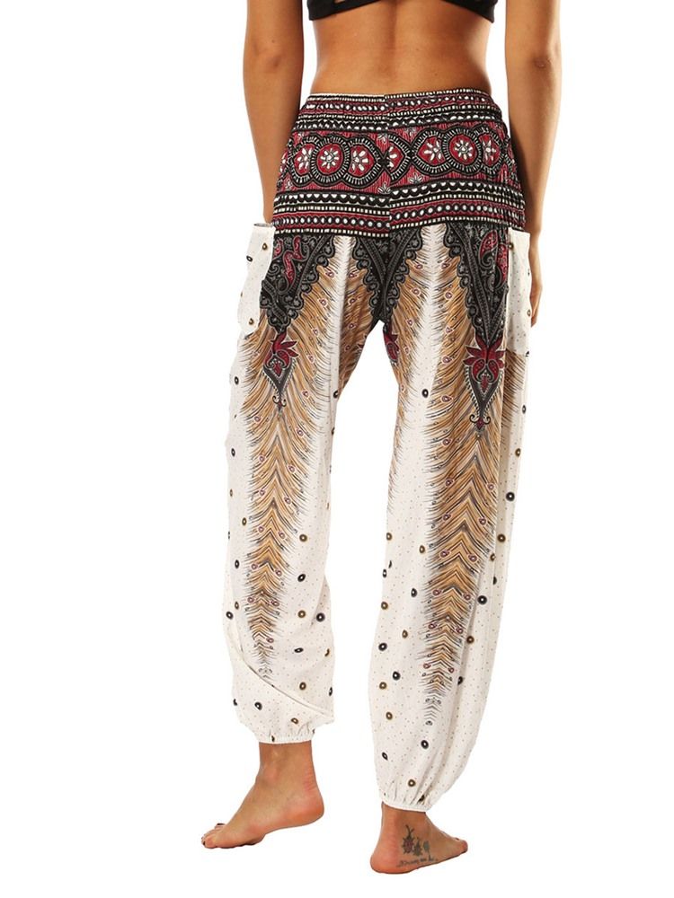 Kvinders Boho Print Geometriske Sommer Yoga Harembukser