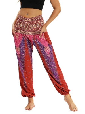 Kvinders Boho Print Geometriske Yoga Harembukser