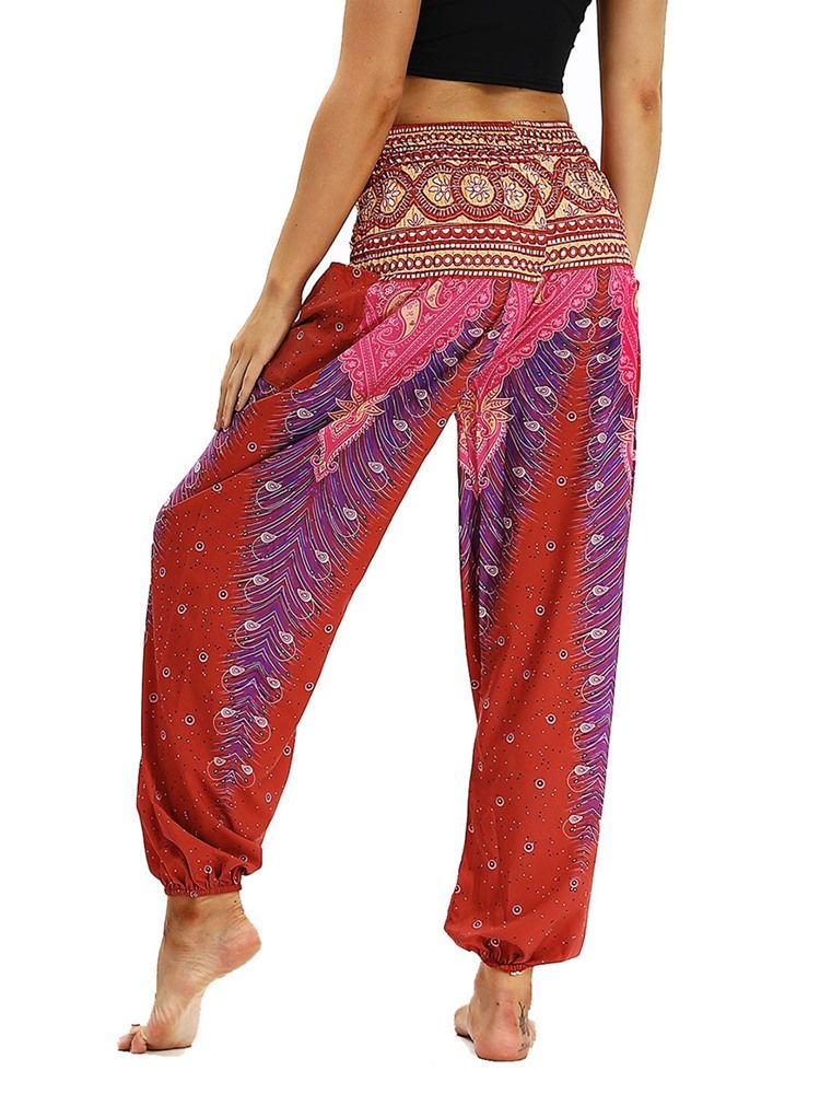 Kvinders Boho Print Geometriske Yoga Harembukser