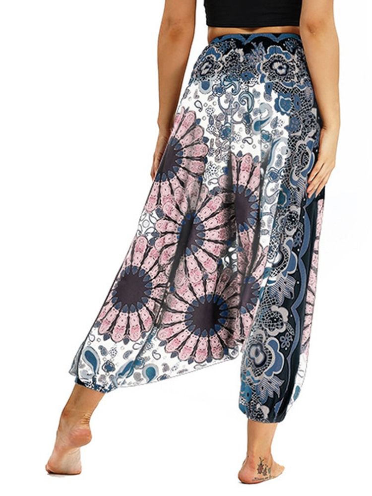 Kvinders Boho Print Polyester Yoga Harembukser