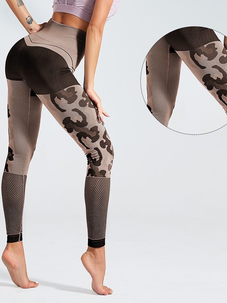 Kvinders Nylon Løbende Foråret Yogabukser Med Høj Talje Tiktok Leggings