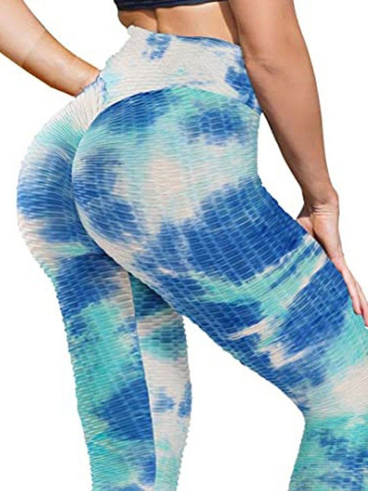 Kvinders Polyester Hurtigtør Kvindelige Højtaljede Yogabukser Tiktok Leggings