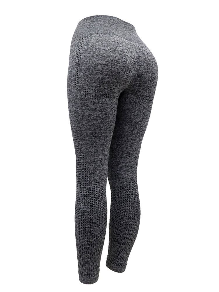 Kvinders Polyester Solid Sømløs Led Åndbar Kvindelig Ankel Længde Yoga Bukser Høj Talje Tiktok Leggings