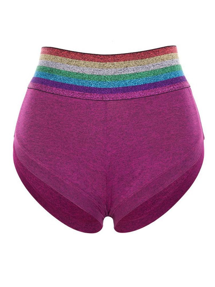 Kvinders Rainbow Patchwork Shorts Sommer Gym Sports Yoga Bukser