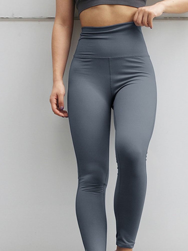 Kvinders Solide Anti-sved Nylon Street Dance Kvindelige Leggings Yogabukser Høj Talje Tiktok Leggings