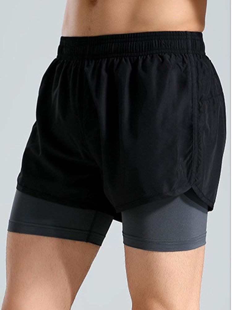 Mænd Color Block Patchwork Gym Sports Shorts Summer Pants