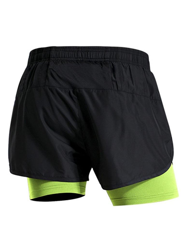 Mænd Color Block Patchwork Gym Sports Shorts Summer Pants