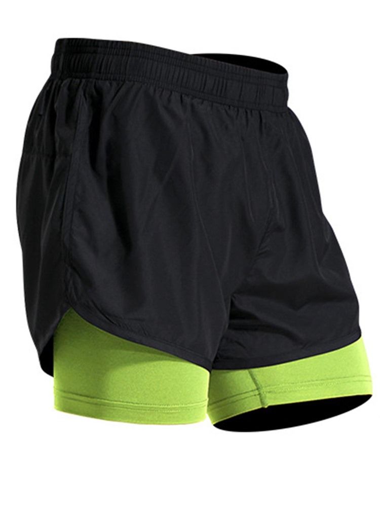 Mænd Color Block Patchwork Gym Sports Shorts Summer Pants