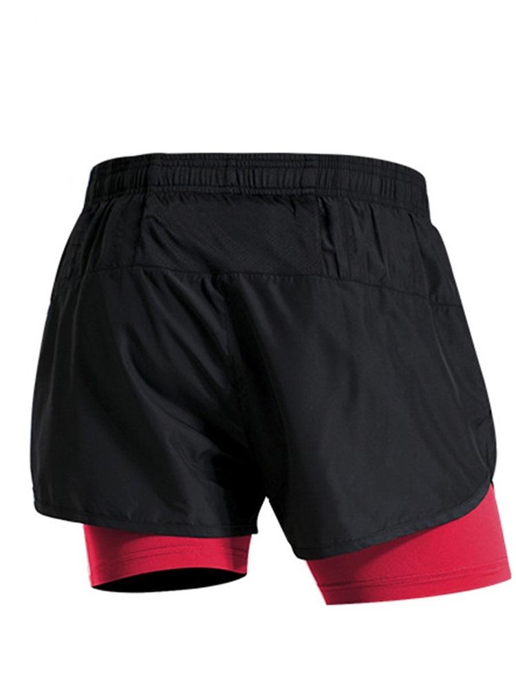 Mænd Color Block Patchwork Gym Sports Shorts Summer Pants