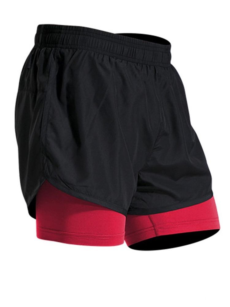 Mænd Color Block Patchwork Gym Sports Shorts Summer Pants