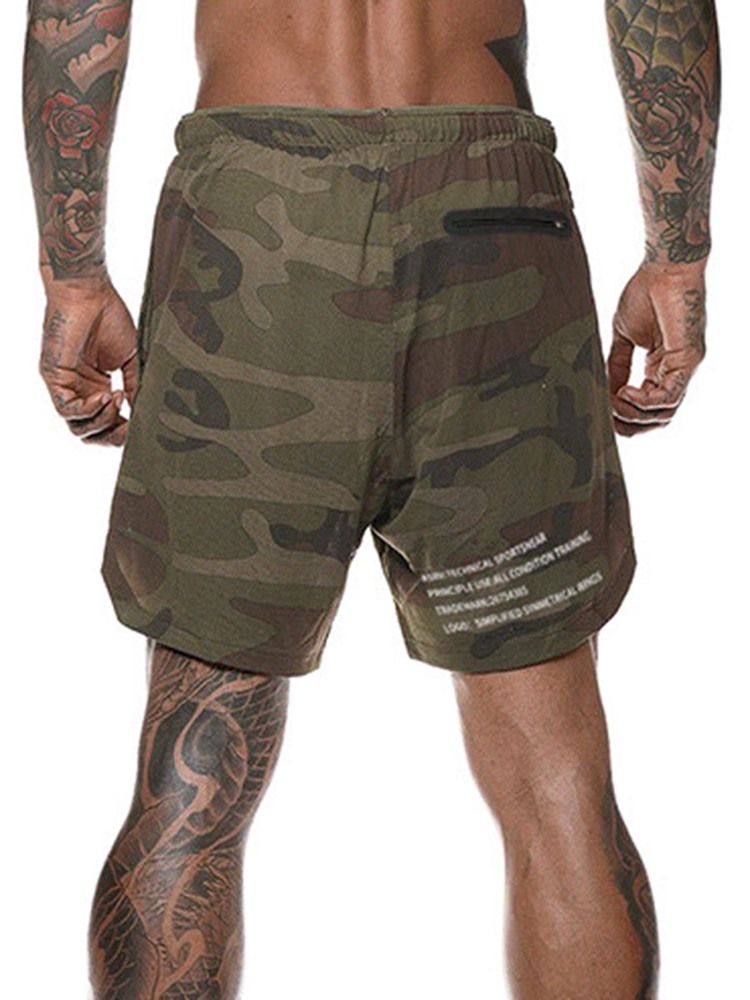 Mænd Skjulte Lommer Camouflage Shorts Sommer Sportsbukser