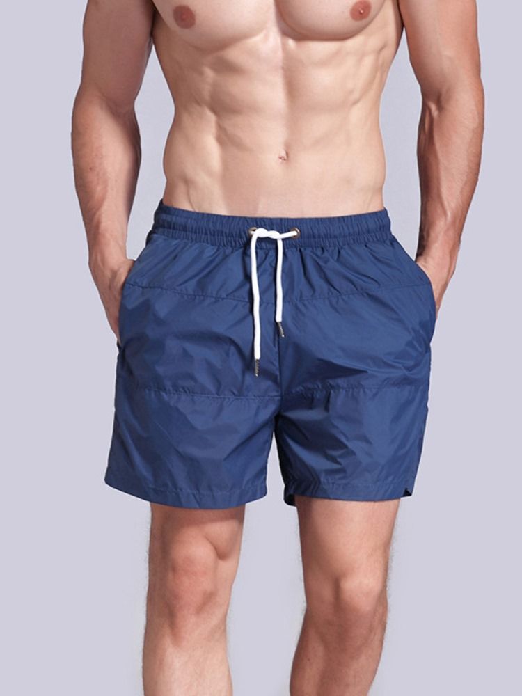 Mænd Solid Quick Dry Shorts Basketball Gym Sportsbukser