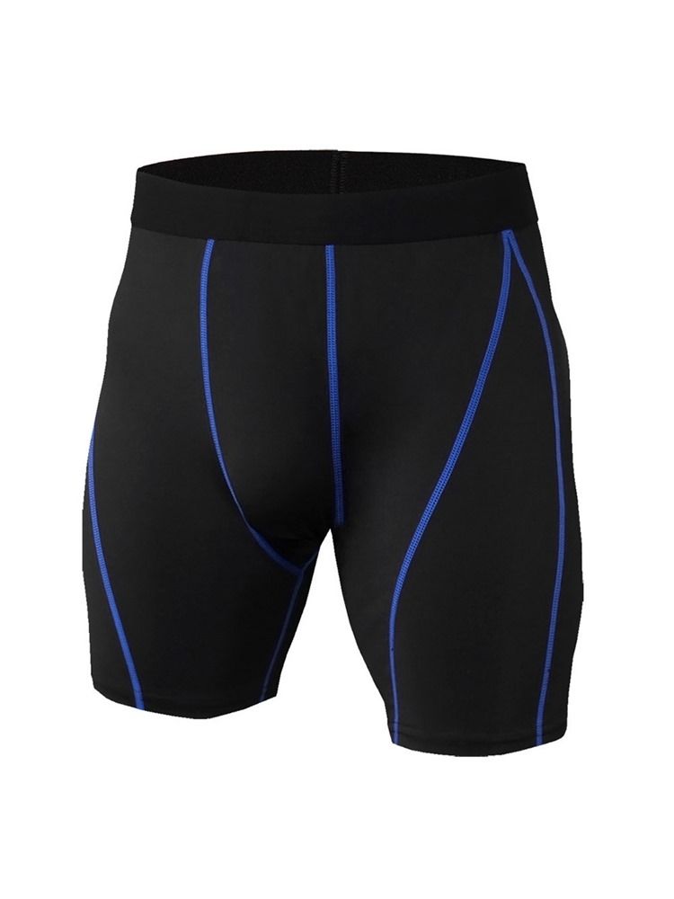 Mænds Color Block Stripe Anti-sweat Running Shorts