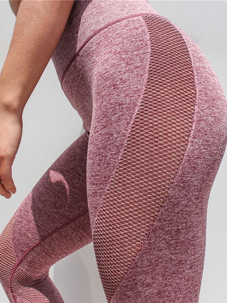 Patchwork Åndbar Midkal Leggings Til Kvinder Yogabukser Høj Talje Tiktok Leggings