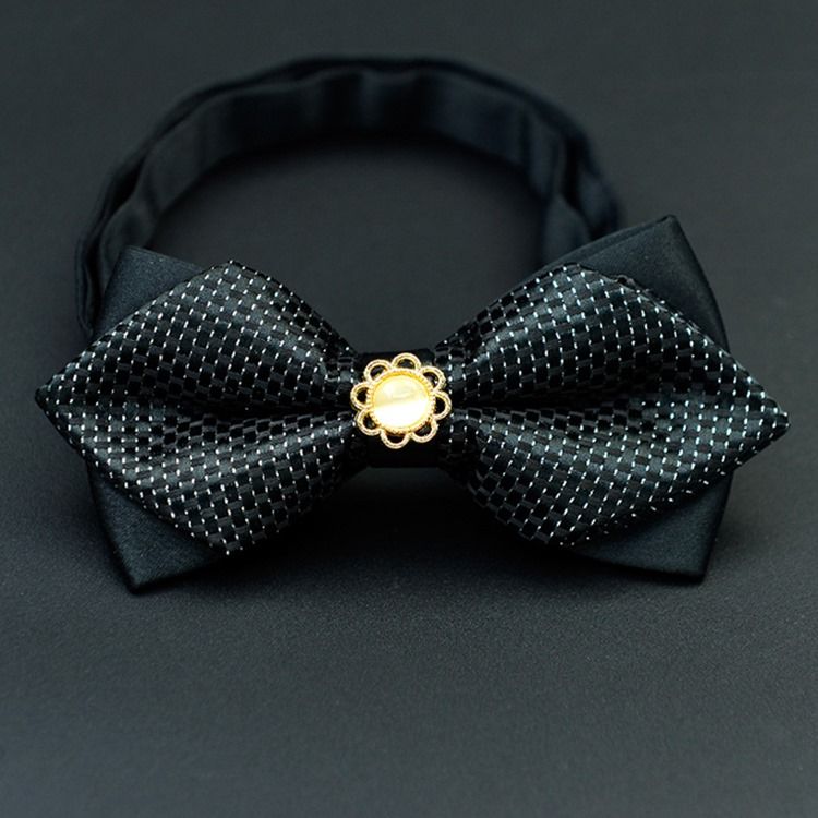 Mænds Plaid Floral Bow Tie