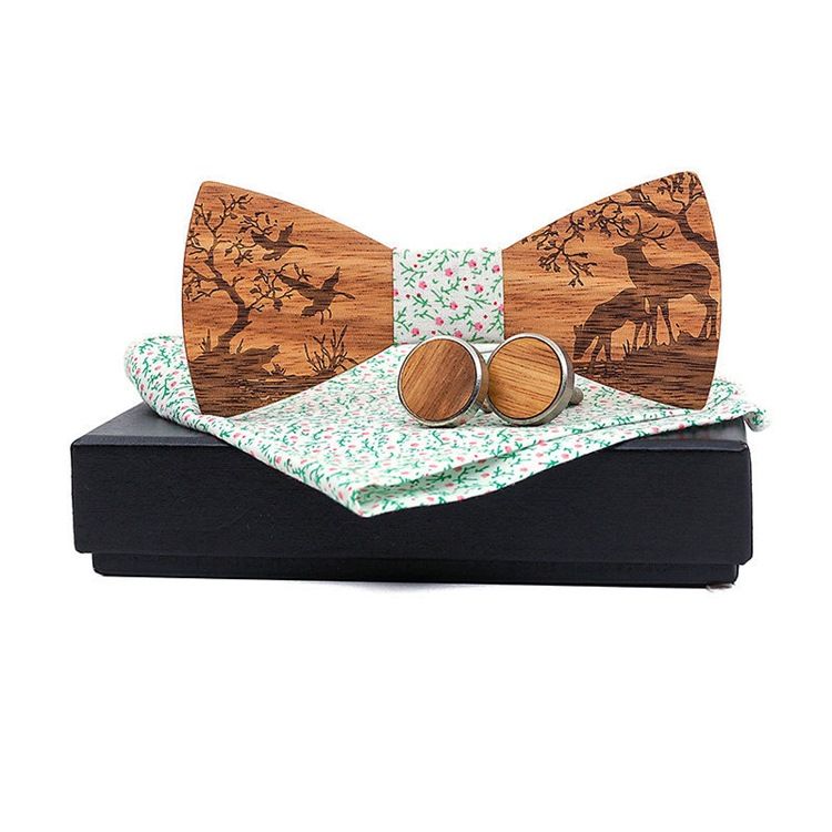 Polyester Neck Set Novelty Men Bow Slips