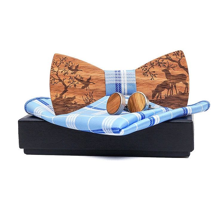 Polyester Neck Set Novelty Men Bow Slips