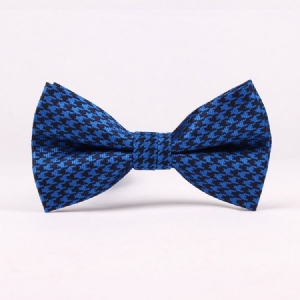 Retro Houndstooth Bowtie Til Mænd