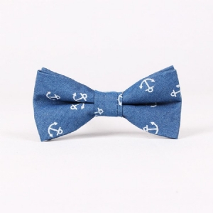 Retro Style Denim Bowtie Til Mænd