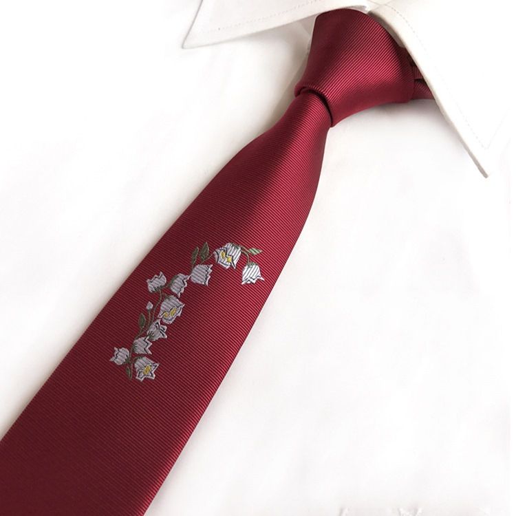 Rose Stitchwork Men Tie