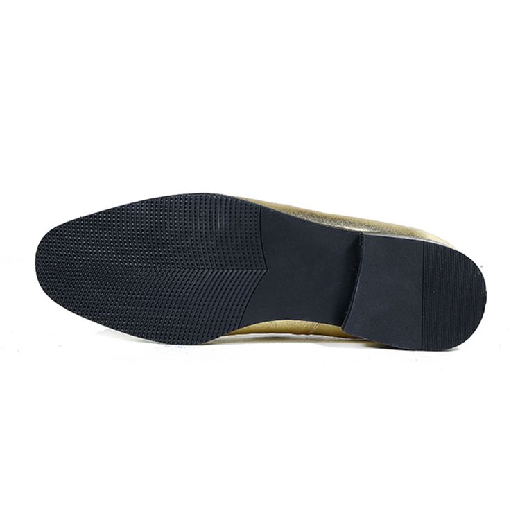 Golden Slip-on Oxfords Til Mænd