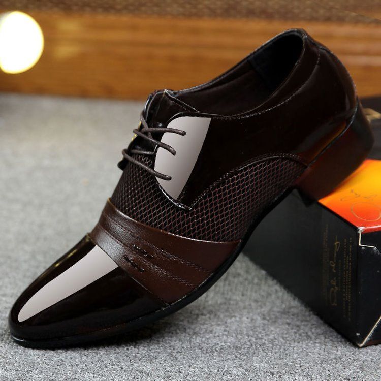 Lace-up Low-cut Upper Oxfords Til Mænd