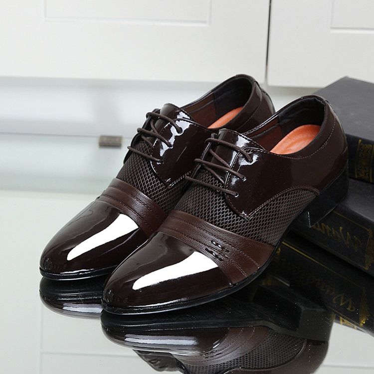 Lace-up Low-cut Upper Oxfords Til Mænd