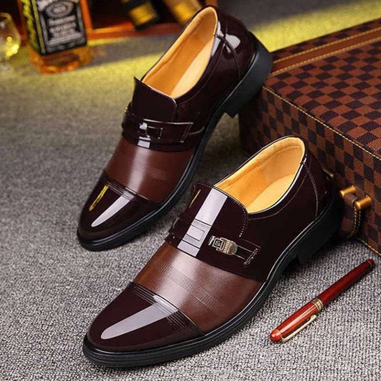 Low-cut Upper Round Toe Oxfords Til Mænd