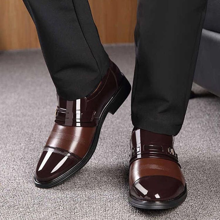 Low-cut Upper Round Toe Oxfords Til Mænd