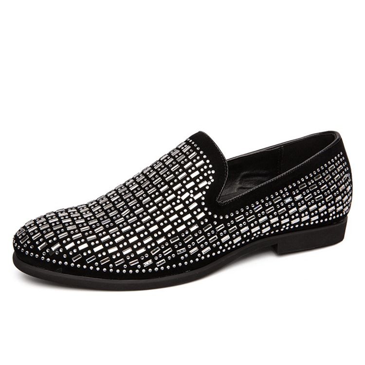 Low-cut Upper Slip-on Round Toe Oxfords Til Mænd