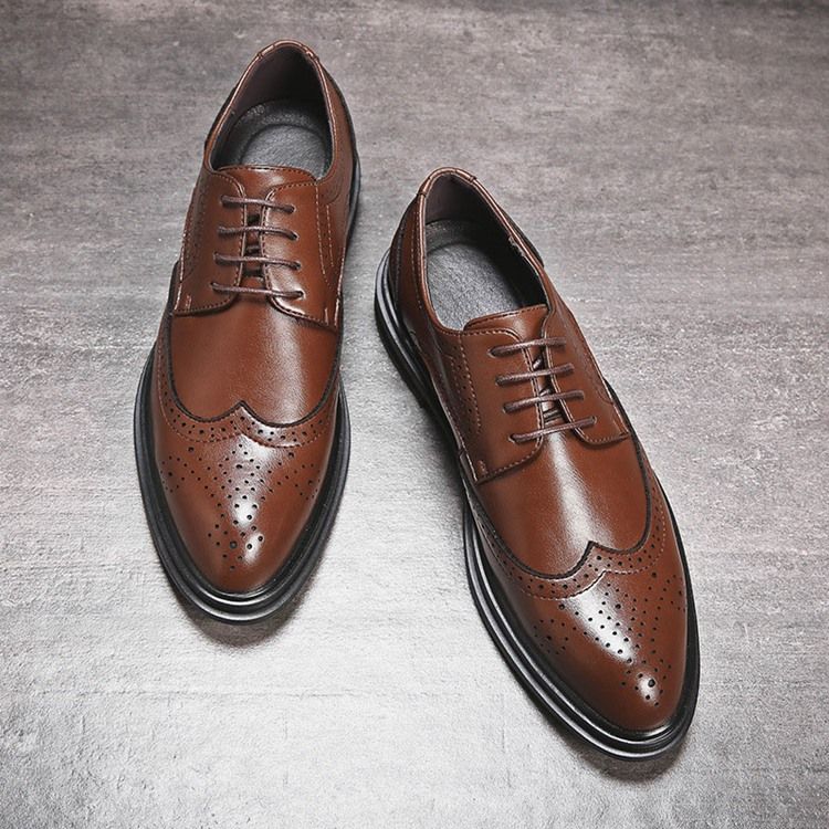 Plain England Low-cut Øvre Snørebånd Oxfords Til Mænd