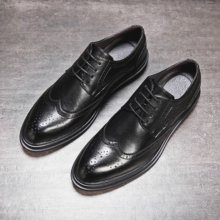 Plain England Low-cut Øvre Snørebånd Oxfords Til Mænd