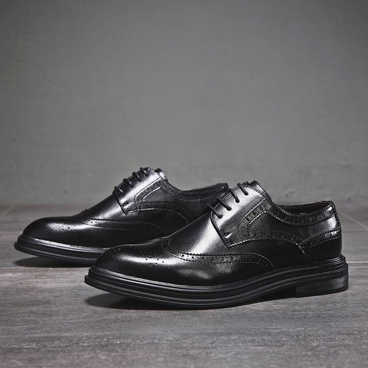 Plain England Low-cut Øvre Snørebånd Oxfords Til Mænd