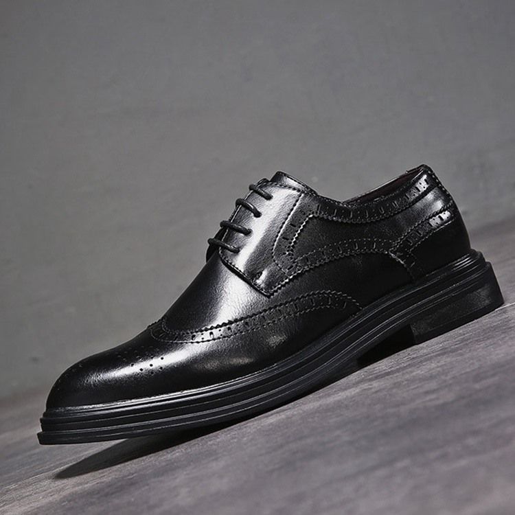 Plain England Low-cut Øvre Snørebånd Oxfords Til Mænd